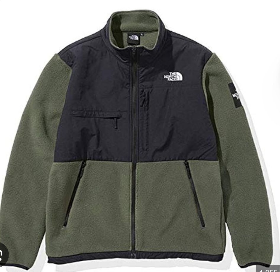 North Face 2051 Korean style spliced ​​stand collar polar fleece jacket