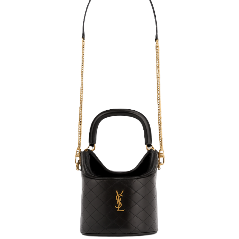 Saint Laurent Gaby Leather Bucket Bag