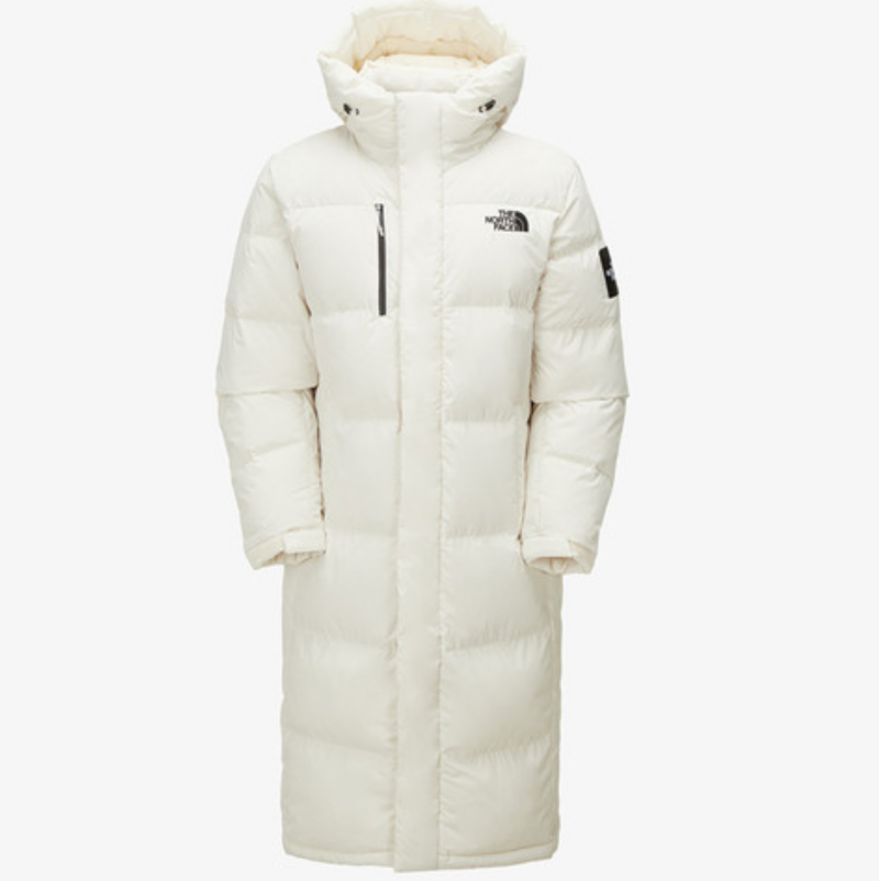 The North Face Sport Unisex Long Hooded Down Jacket with Duck Down Lining