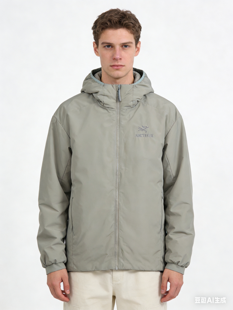 Arcteryx Atom Hoody Embroidered Logo Outdoor Wear-resistant Lightweight Waterproof Windproof Warm Hooded Jacket Cotton Jacket