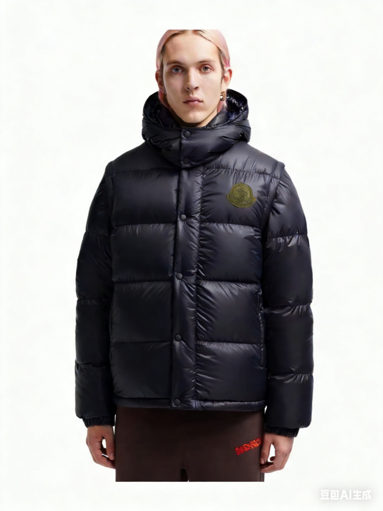 Moncler 2-in-1 hooded down jacket